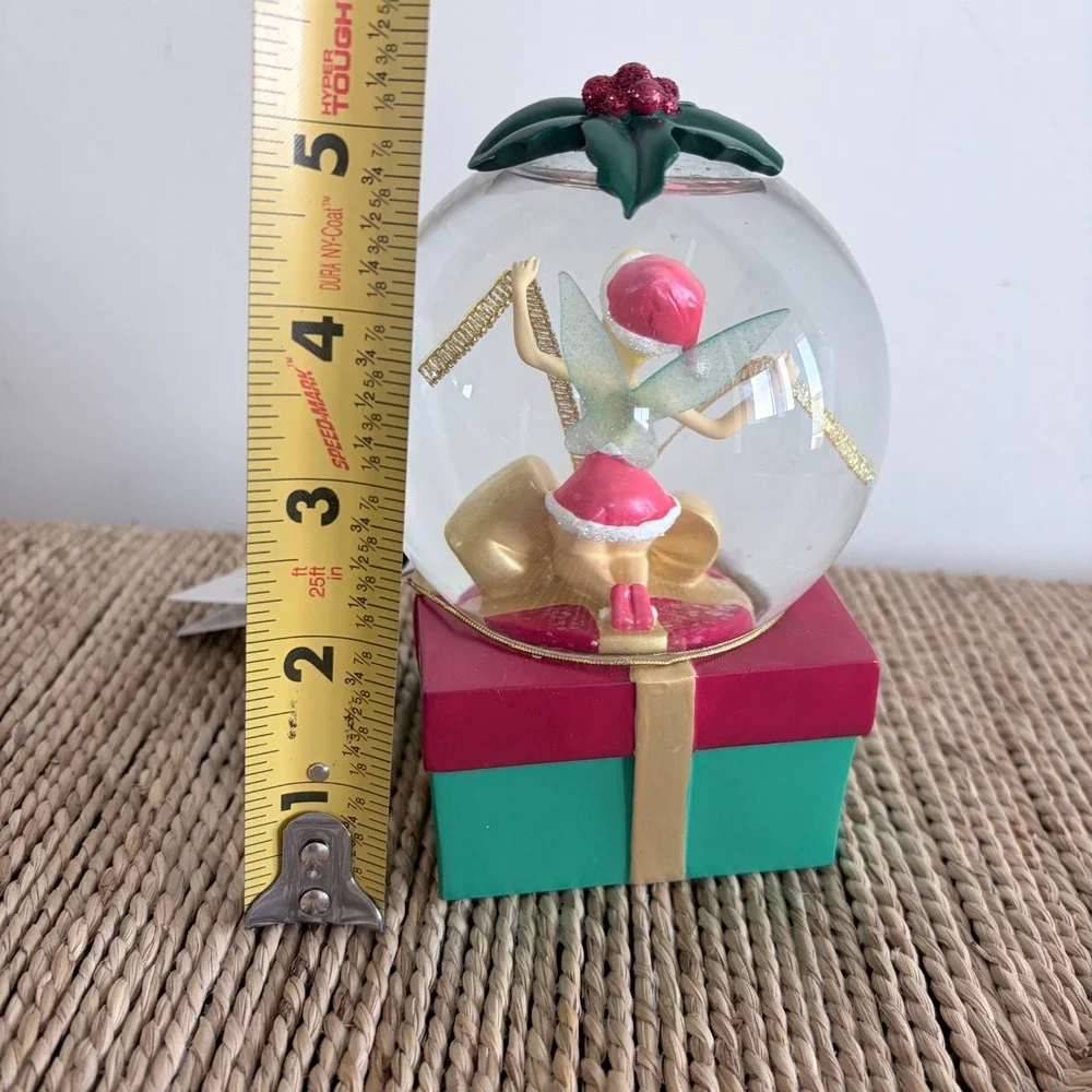 NWT Vtg‎ Disney Store Tinker Bell Christmas Holiday Snowglobe 2005 NO BOX
